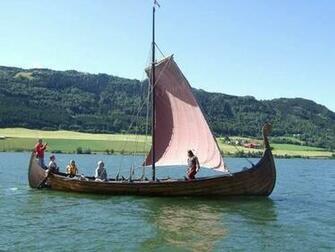 Viking Ship Scandinavia Wallpaper