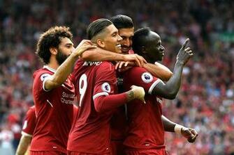 Liverpool S Sadio Mane Mohamed Salah And Roberto Firmino