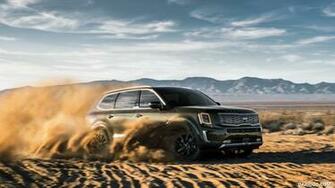 Kia Telluride Front Three Quarter HD Wallpaper