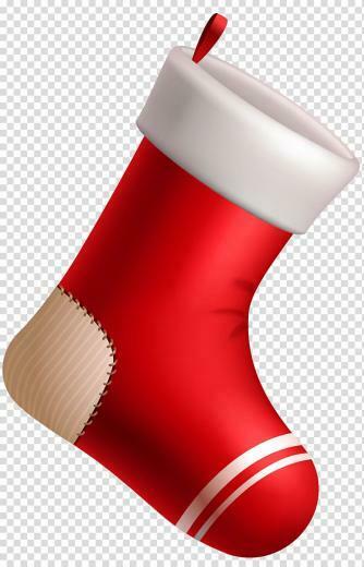 Red Christmas Sock Illustration Ing