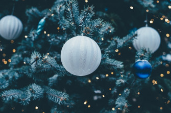 White Bauble Photo Christmas Image