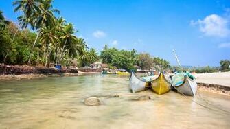 Wallpaper Goa 5k 4k India Indian Ocean Palms Boats