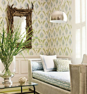 Ikat Wallpaper From Thibaut The Designer Insider