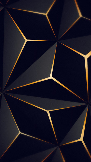 Triangle Solid Black Gold 4k Samsung Galaxy S6 S7 Google Wallpaper
