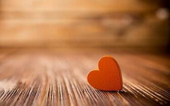 Orange Heart Close Up Love Wallpaper Live HD Hq Pictures