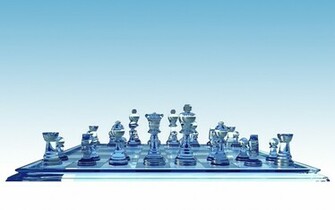 Glass Chess Board Wallpaper