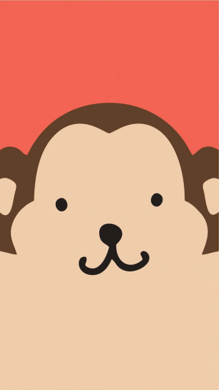 Check Out This Adorable Monkey With An iPhone Wallpaper