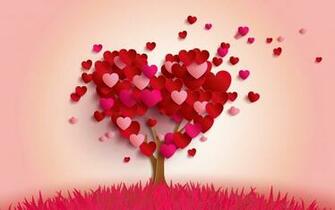 Heart Tree Awesome Love Wallpaper HD Rocks