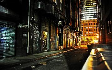 Alleyway Wallpaper Top Background
