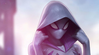 Spider Gwen Takes A Leap Of Faith Wallpaper
