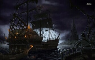 Pirate Ship Wallpaper Fantasy