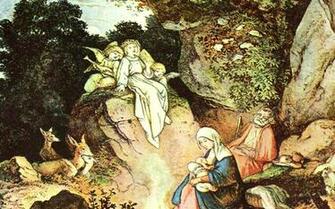 Adrian Ludwig Richter Nativity Widescreen Amazing Absract