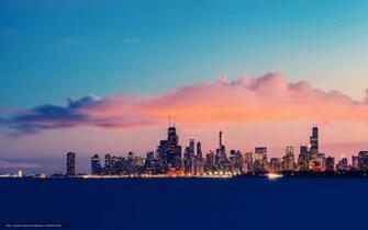 Wallpaper City Chicago Lake Michigan Exposure Desktop