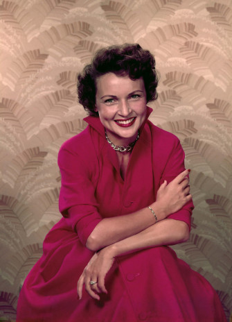 Betty White Radiant In Her Younger Years Wallpaper