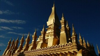 Sky Pha That Luang Vientiane Laos Wallpaper