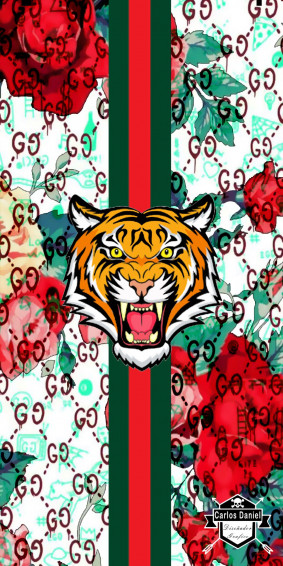 Gucci Tiger Background Wallpaper