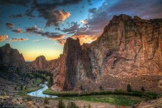 Wallpaper Sunset Smith Rock Menlo Park Bend Desktop