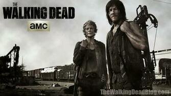Dead New Walking Season Wallpaper With Daryl And Carol