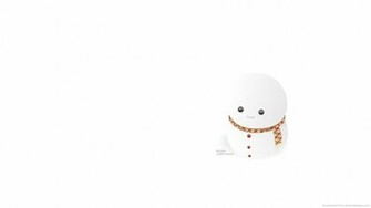 Just A Cute Snowman Wallpaper