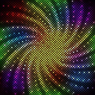 Bright Neon Light Art Background Vector Set