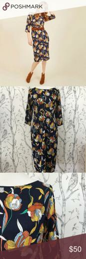 Modcloth Trollied Dolly Retro Tulip Dress