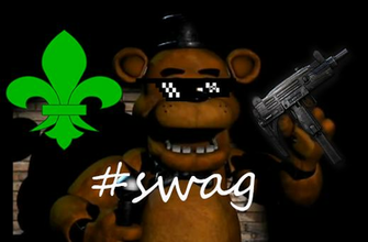 Swag With Freddy Fazbear By Rick Swordfire