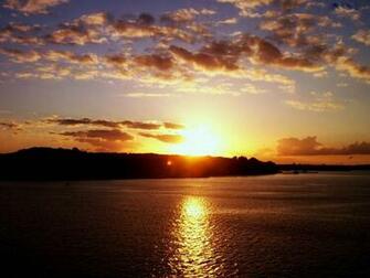 Wallpaper Island Sunset Desktop