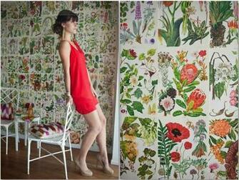 Floral Pictures Made Into Wallpaper For The Home