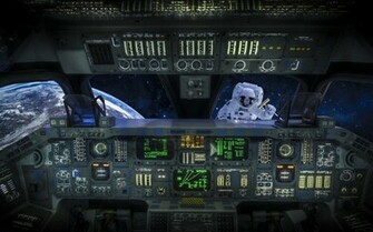 Spaceship Cockpit Wallpaper