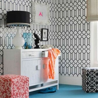 Graphic Print Wallpaper Bedroom Ideas For Teenage Girls Decorating