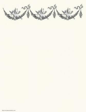 Printable Dolls House Wallpaper In Black And Cream With A Cupid