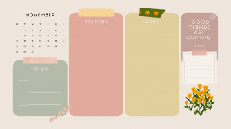 Customizable Pastel Desktop Wallpaper Templates