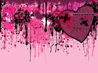 Heart Background Wallpaper Broken