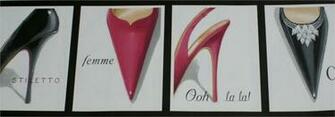 Shoes High Heels Wallpaper Border Pul Lb8473b