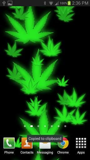 3d Weed HD Live Wallpaper App For Android