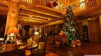 Lodge At Christmas Time 4k HD Desktop Wallpaper For Ultra