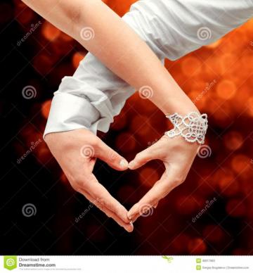 Hands Making Heart Sunset Moment Love Wallpaper