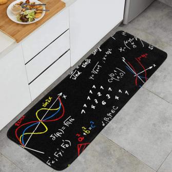 Amazon Math Wallpaper Black Backdrop Kitchen Mat Absorbent