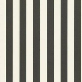 All About Me Fabrics Wallpaper Mimi Stripe Black White