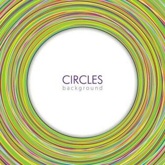 Circles Background Vector Graphic Text Frame Colorful Message