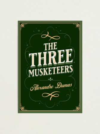 The Three Musketeers Alexandre Dumas Book Cover Art