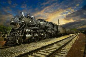 Wallpaper Steam Train Railway Station Desktop