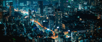 City Of Tokyo Evening Skyscrapers Night Neon