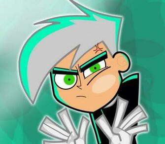 Danny Phantom Wallpaper Snow White Hair And Glowing Green Eyes Pi