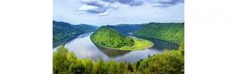 River Between Green Forest