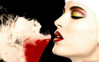 Women People Wallpaper Makeup Drinks Faces