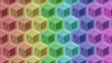 Rainbow Tiled Slime Wallpaper Minecraft
