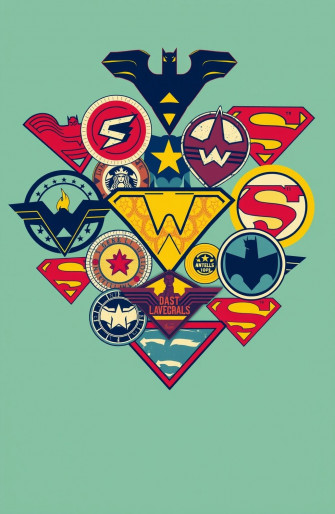 Superheroes Logos Wallpaper