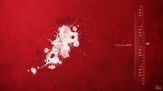February Desktop Wallpaper Calendar By Keanarts