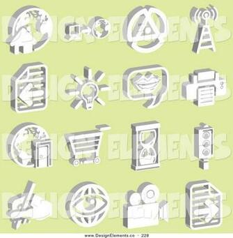 Pre Designed Stock Design Element Clipart 3d Vector Icons